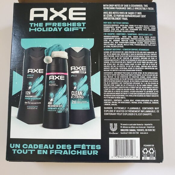 AXE Gift Box Set  Men's Health & Beauty Bundle Shampoo Body Wash Deodorant Spray - Picture 5 of 5